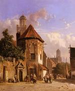 unknow artist European city landscape, street landsacpe, construction, frontstore, building and architecture. 154 Germany oil painting artist